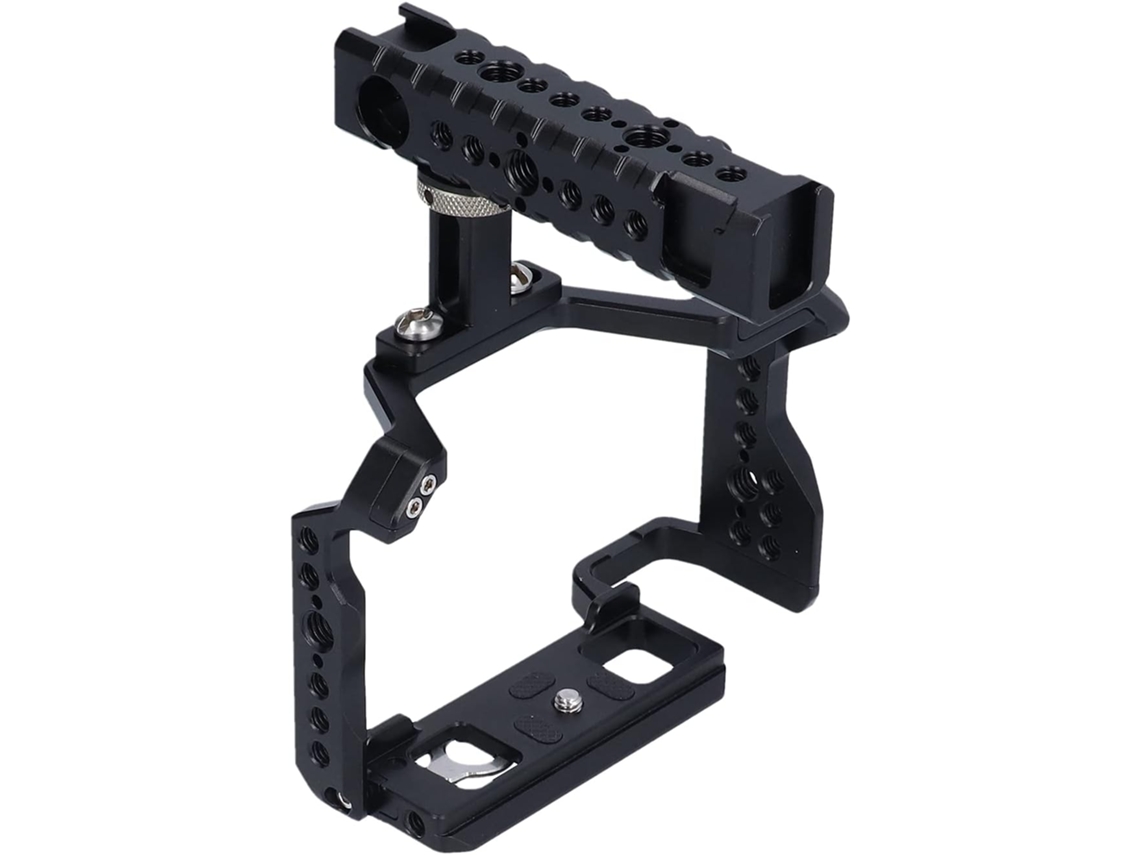 Gaiola De Gravação Vídeo Para Câmera Com Alça Portátil Liga Alumínio Fotografia E Interface Sapata Fria Digital X S10