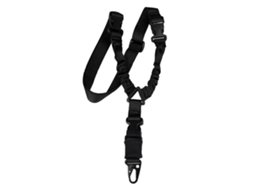 Cinto De Ombro De Ponto Único Em Tecido De Nylon Com Fivela Estilo Americano Para Esportes Ao Ar Livre Preto
