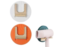 Suporte para Secadora de Cabelo, Estação Alisamento, Rack Seca Dora Cabelo Sem Furadeira GOKOCO