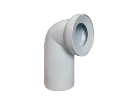 Conector de Tubo de Desperdício para Sanita WC Branco, Cotovelo de 90 Graus, para Conexão de Tubo de 110mm