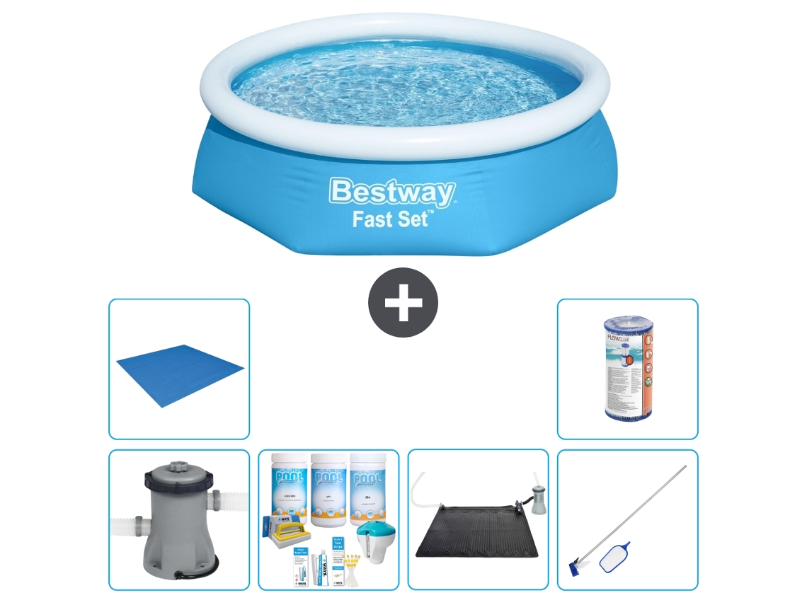 Bestway Piscina Bestway Fast Set Redonda - 244x61 Cm - 7-peças S22003