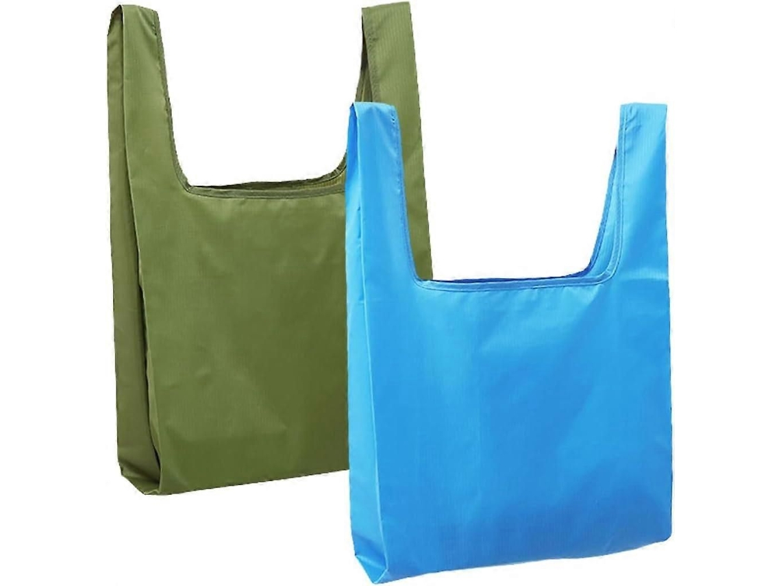 Saco de Compras Reutilizável 2 Pack Saco de Supermercado Lavável Eco friendly Nylon Saco Dobrável para Uso Diário GOKOCO