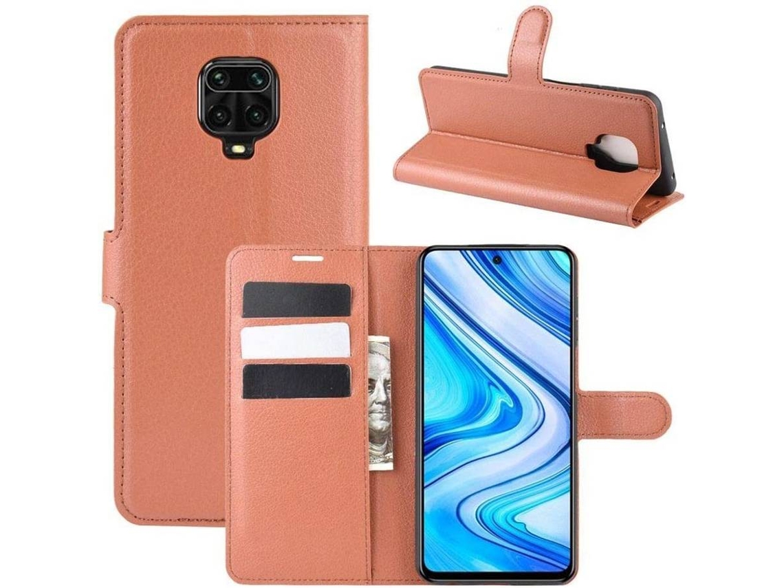 Capa Xiaomi Redmi Note 9 Pro HONGWE. Castanho