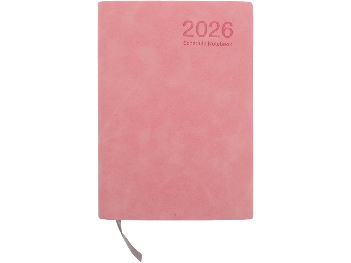 Agenda Diária Rosa A5 2026 Caderno, Calendário Mensal E Semanal Agenda Profissional E Acadêmica Para Estudantes E Gokoco