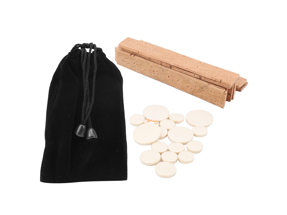 Kit de Acessórios para Clarinete em Si Bemol: 17 Almofadas e 10 Folhas de Cortiça Natural AQUAFORGE