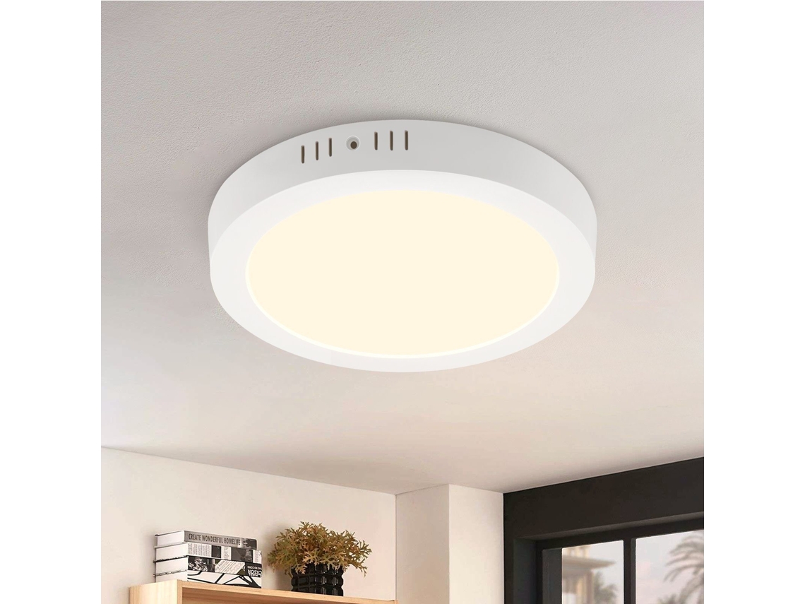Moderna Redonda Led Lâmpada De Teto Branca Para 3000k 18w Ip44 À Prova Dágua Para , Escritório, Sala De Estar Banheiro, Quarto Infantil Nettlife