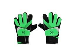 Luvas de Goleiro Infantil Anti Derrapante para Futebol com Design Ergonômico e Material Durável 16 17cm Verde