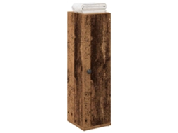 Vidaxl Móvel P/ Casa Banho C/ Suporte Rolos 20,5x22x72cm Madeira Velha