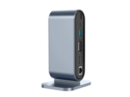 Estação de encaixe USB C 12 em 1 para laptop para Mac/Surface/Legion Go Dock com VGA HDMI 4K 100 Mbps Ethernet 3 X USB A 3.0 E Yizhood