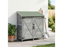 Vidaxl Galpão De Jardim Cinzento 106 X 56 X 113,5 Cm