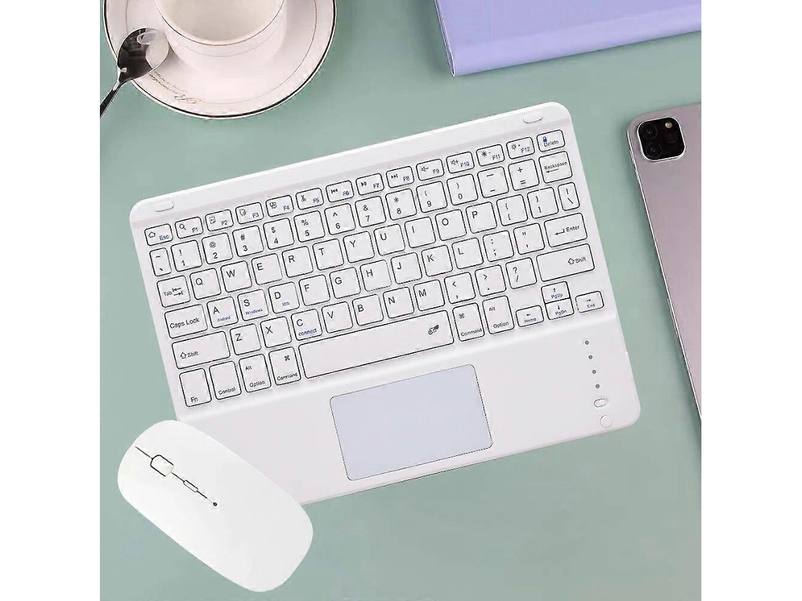 Teclado Bluetooth Compatível Com Russo, Árabe, Coreano, Espanhol, Para Android, Samsung, Windows, Apple, Mac, Ipad. Everley891