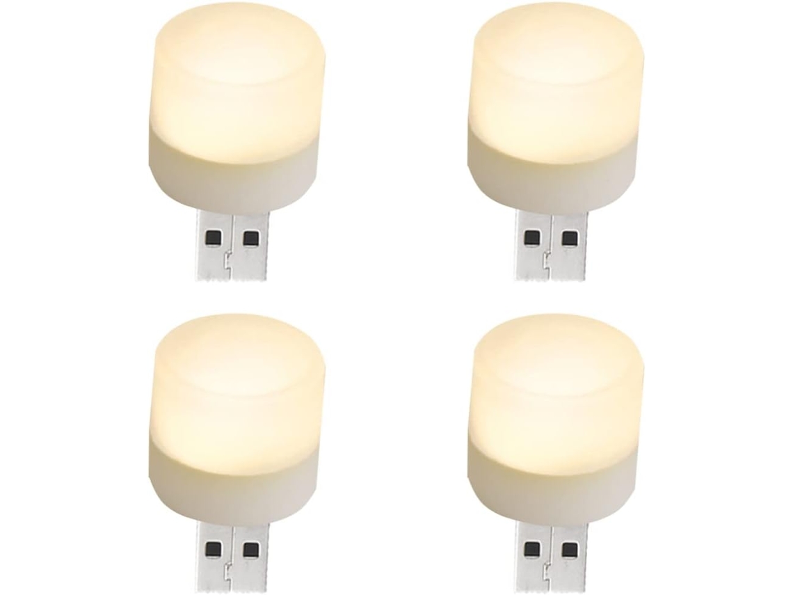 Mini Luz Noturna Usb, Pequena Lâmpada Led Com Plugue Para Quarto
