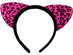 Tiara De Orelhas De Gato Com 8 Peças, Acessório De Cabelo Com Estampa Animal.