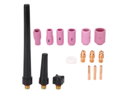16 Peças De Jogo De Pinça E Copo Para Soplete Tig Com Tampa Frontal Ptfe Para Pistola De Solda Wp 9 20 25