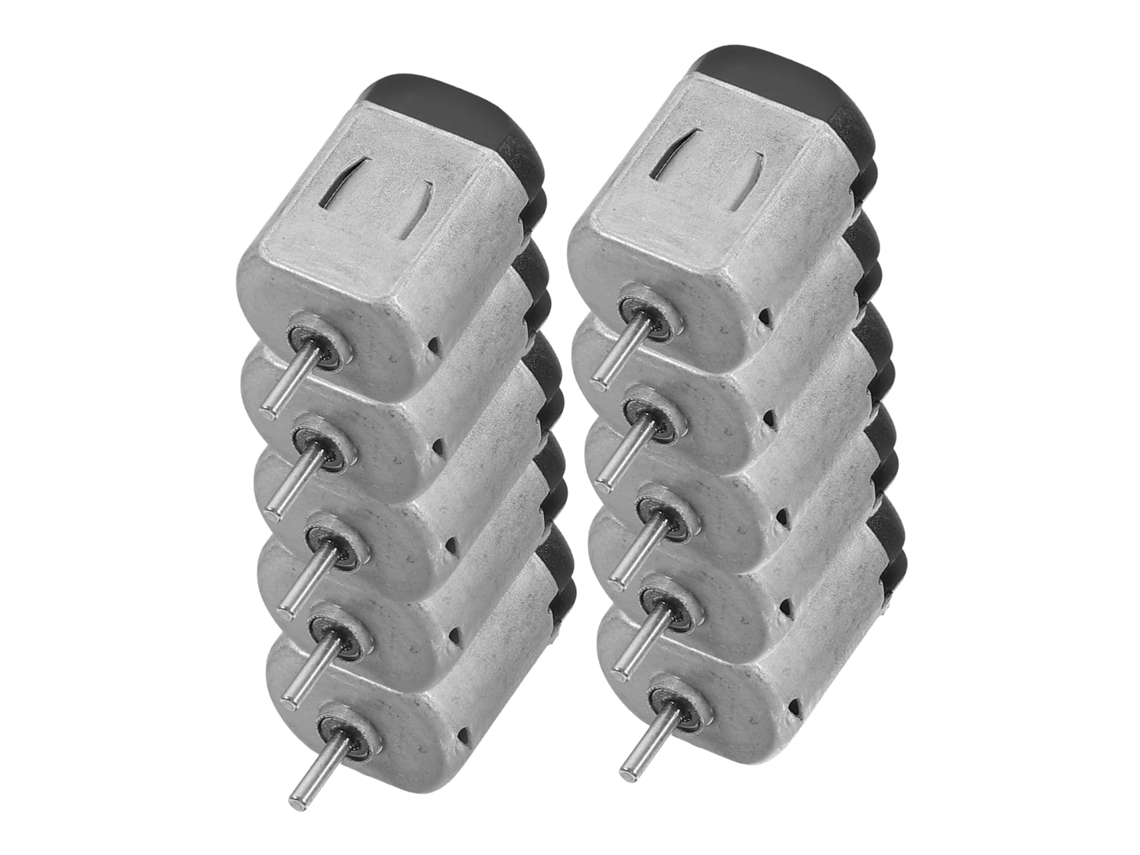 Conjunto De 10 Mini Motores Elétricos Cc Para Brinquedos, Projetos Científicos E Veículos Diy