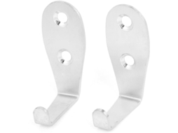 Conjunto de 20 cabides de parede em aço inox para roupas CHABERLU