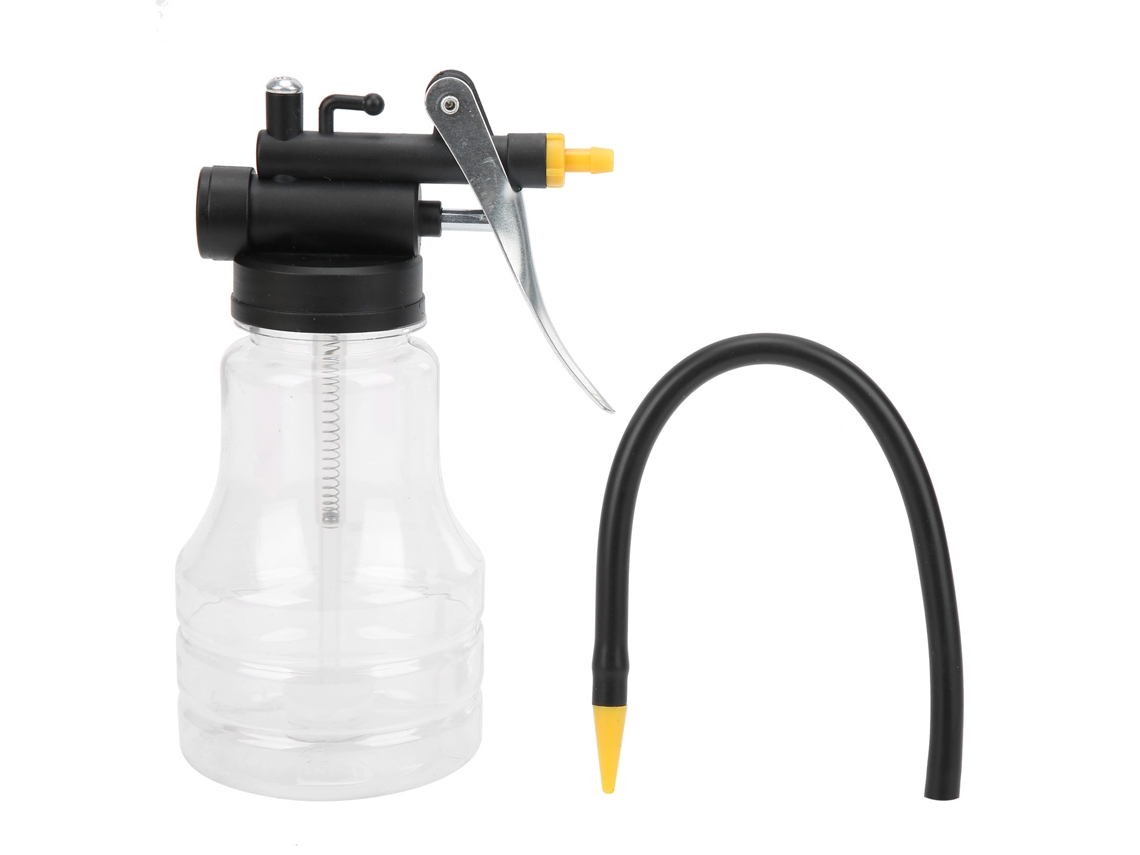 Lubrificador transparente de 250 ml para uso doméstico, lubrificador manual de alta pressão com tubo longo.