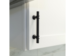 Puxadores Redondos Modernos Pretos Para Armários E Gavetas De Cozinha Em Aço Inoxidável 8 7/8 Ol / 6 1/4 Cc 1 Pacote SUNNY SPACES (160 Mm)