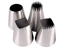 Conjunto de 4 Bicos de Piping Quadrado Redondo Nova Line S/MARCA