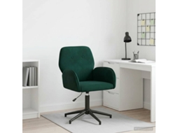 Vidaxl Cadeira De Escritório Giratória 54 X 55 X 90 Cm Verde-escuro