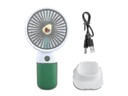 Mini Ventilador De Mão Portátil Para Uso Externo, Mesa, Refrigerador, Recarregável Via Usb