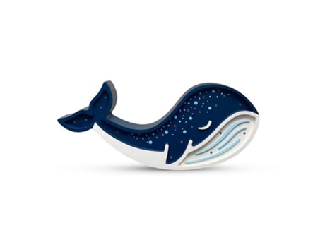 Candeeiro Baleia Azul Handmade