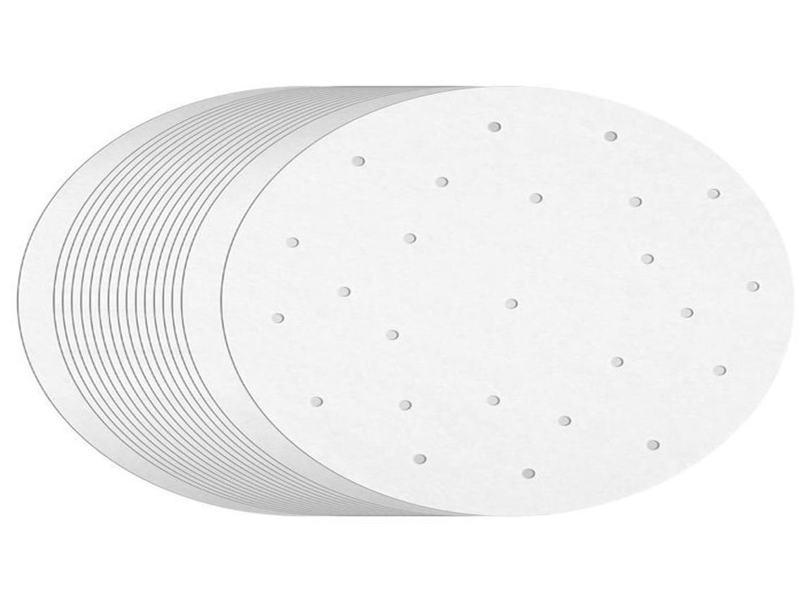 Lurelia Papel Para Vapor, 100 Folhas, Papel Vegetal, 25 Cm, Perfurado, Para Cozedura A Vapor