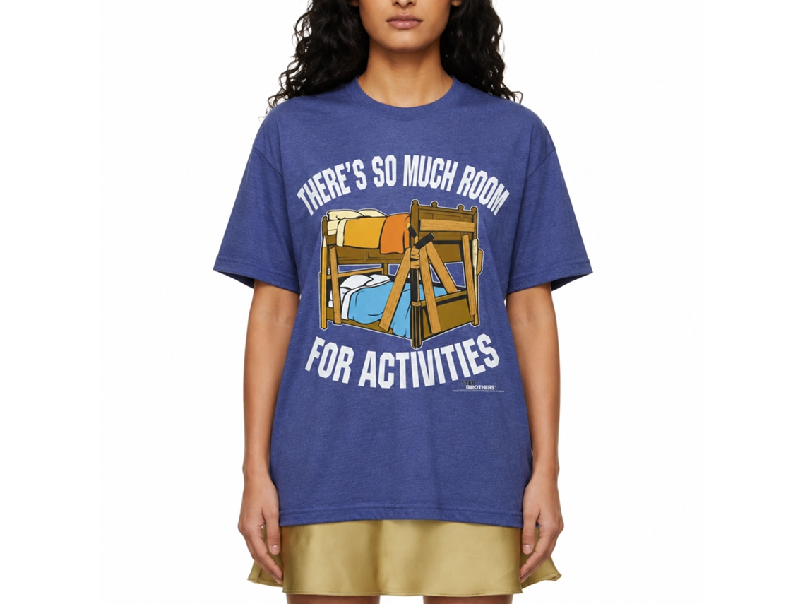 Rockinstone Step Brothers Movie Bunk Beds Heather Royal Adult T-shirt Size:l