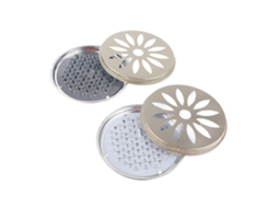 KOFIHETY Suporte Para Bobina De Mosquito Em Aço Inoxidável 2pcs Com Dentes De Fixação E Tampa Perfurada