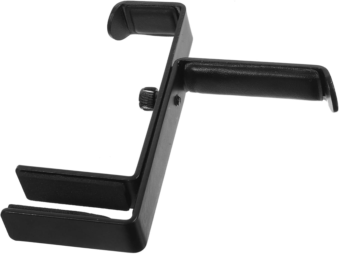 Soporte de pared de hierro negro para auriculares (1 pieza) para un almacenamiento cómodo de los auriculares