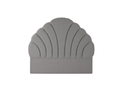Cama com Cabeceira Cinzento HOME ESPRIT MDF Madeira Castanho (189x8x160cm)