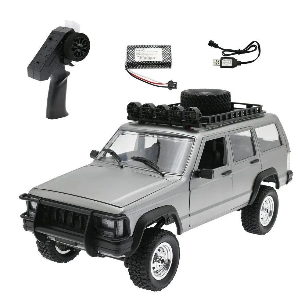 Carro de Controle Remoto 2.4g, 4wd, Motor 280, Escala Off road MDUG (prata)