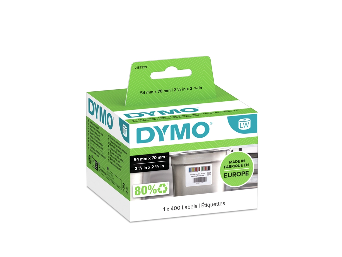 Etiquetas de rotação de estoque DYMO ® LabelWriter™ FSC™ - 70 x 54 mm