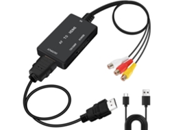 Convertidor Rca A Hdmi 1080p Con Cable Hdmi