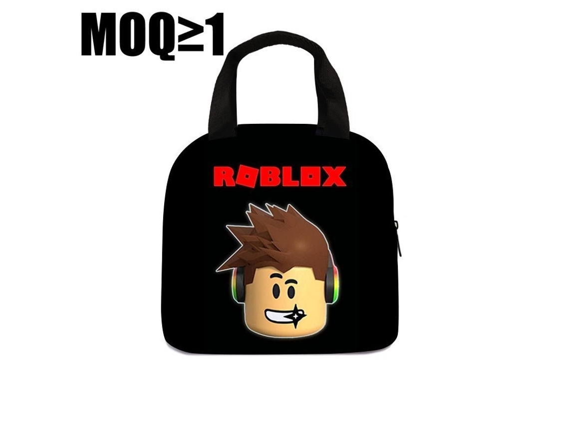 Bolsa de almoço Roblox para estudantes, bolsa de almoço de poliéster com estampa Aquaforge, 10 unidades