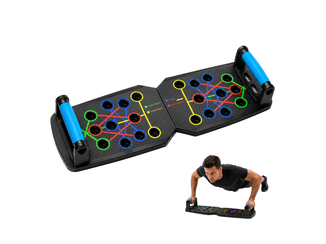 Prancha Multifuncional Para Flexões Com Pegas