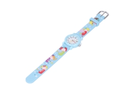Primerox relógio Infantil de Desenho Animado Impermeável com Pulseira Macia Presente para Crianças de 3 a 8 Anos Azul