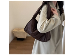 Bolsas de ombro AQUAFORGE, acolchoadas, estampa xadrez, grande