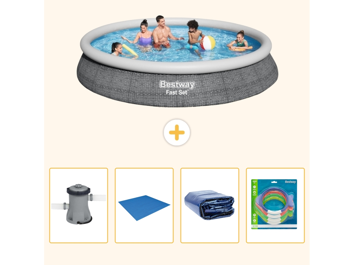 Bestway Piscina Bestway Fast Set Redonda - 457x84 Cm - 5-peças S220