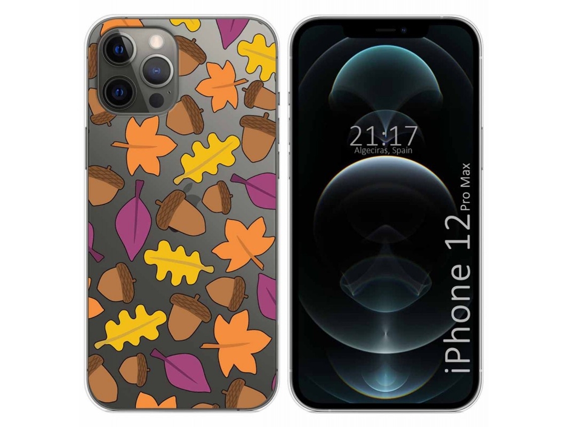 Capa iPhone 12 Pro Max (6.7) TUMUNDOSMARTPHONE Desenhos Transparente Multicor