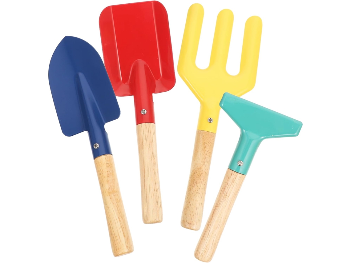 Kit de jardinagem Topbathy para crianças: pá, ancinho, espátula e garfo (LxAxP cm)