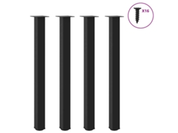 Bar Table Leg, Bar Table Legs Vidaxl Preto Aço (110-112 Cm (80 Mm))