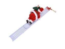 Primerox papai Noel Elétrico com Escada Branca Boneca de Natal Decorativa para Crianças 3+