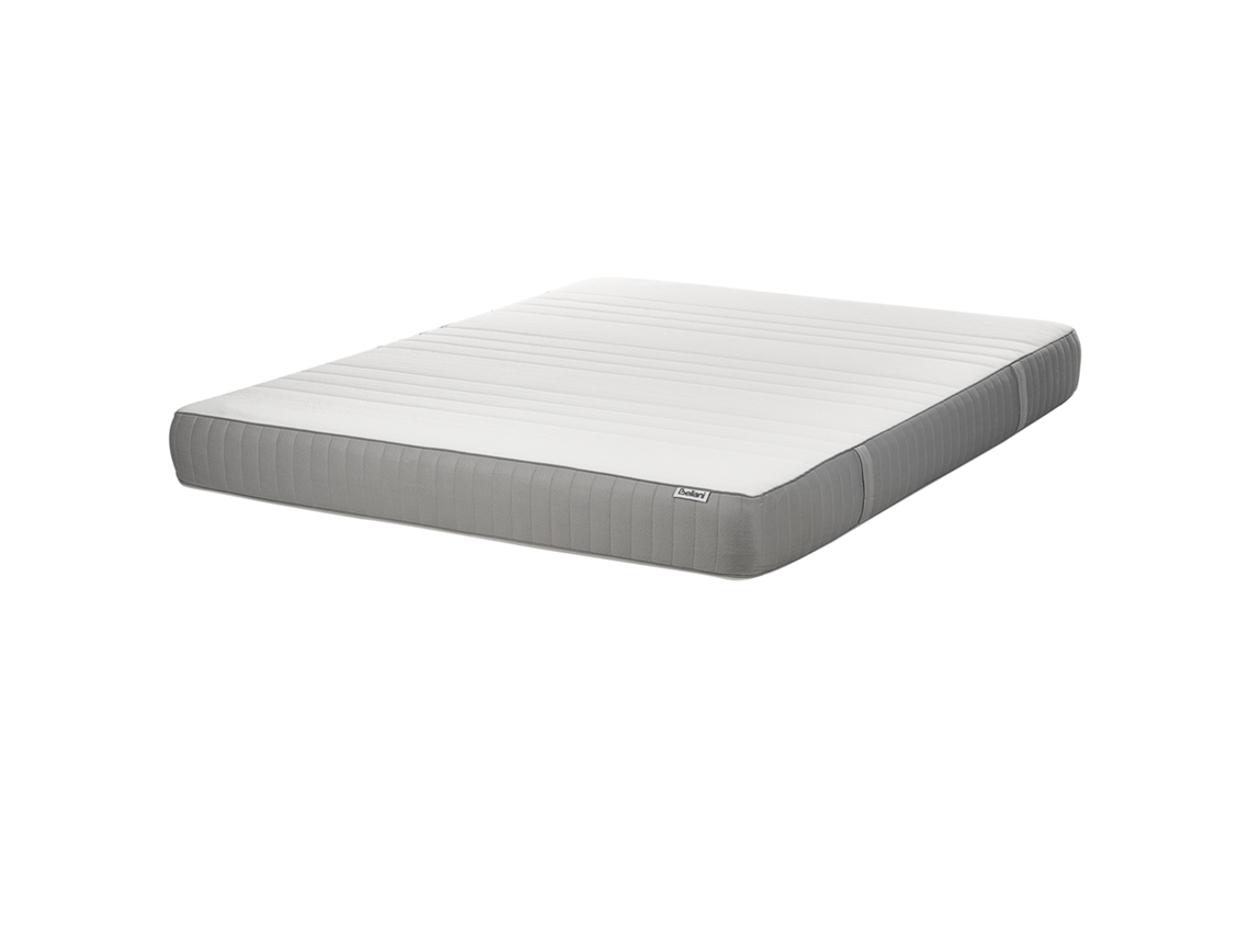 Colchão duplo de média firmeza BELIANI Fantasy de Poliéster Branco 160x200x20