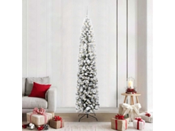 Vidaxl Árvore De Natal Artificial Verde 210 Cm Pvc E Aço E Plástico