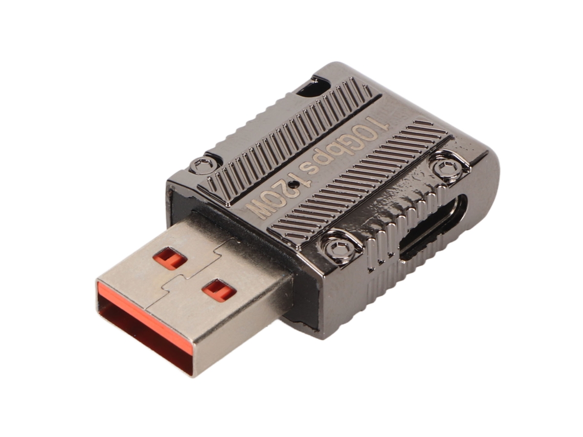 Adaptador Usb Macho Para Fêmea Type-c (transmissão De Alta Velocidade De 10gbps, Carregamento Rápido De 120w)
