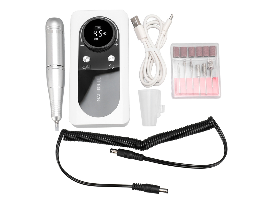 Máquina De Lixar Unhas Elétrica Recarregável 45000rpm Ferramenta De Manicure E Pedicure Eletrônica