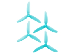 Rosa Claro 2 Pares 2 Pares / 10 Pares Hqprop Dp5x4.3x3v1s Hélice Durável De 3 Pás, 5x4,3 Polegadas, Em Alumínio 5043, Para Drones Rc De Corrida Fpv