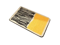 2026 alfombra Rectangular Antideslizante Espesificada Absorbente Lavable para Entrada Amarilla 40x60cm