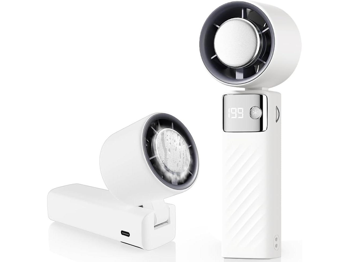 Mini Ventilador MDUG Turbo recarregável com 5000mah, velocidade ajustável, operação silenciosa, fluxo de ar instantâneo